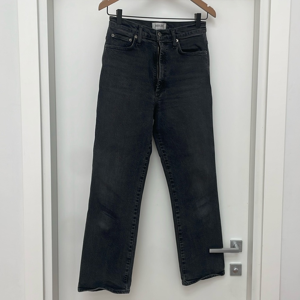 Agolde High Rise Black Jeans